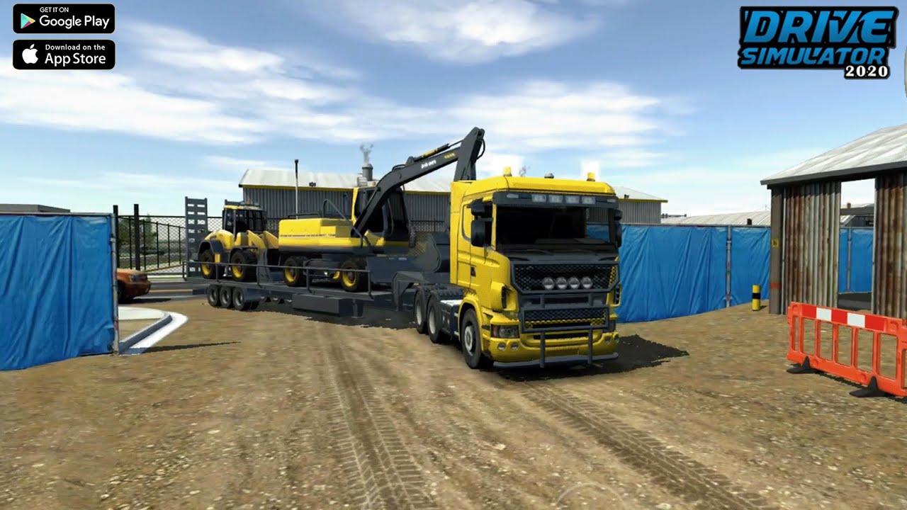 🚛Truck Simulator 2020  Delivering an Excavator  Realistic Truck Driving #Gameplay