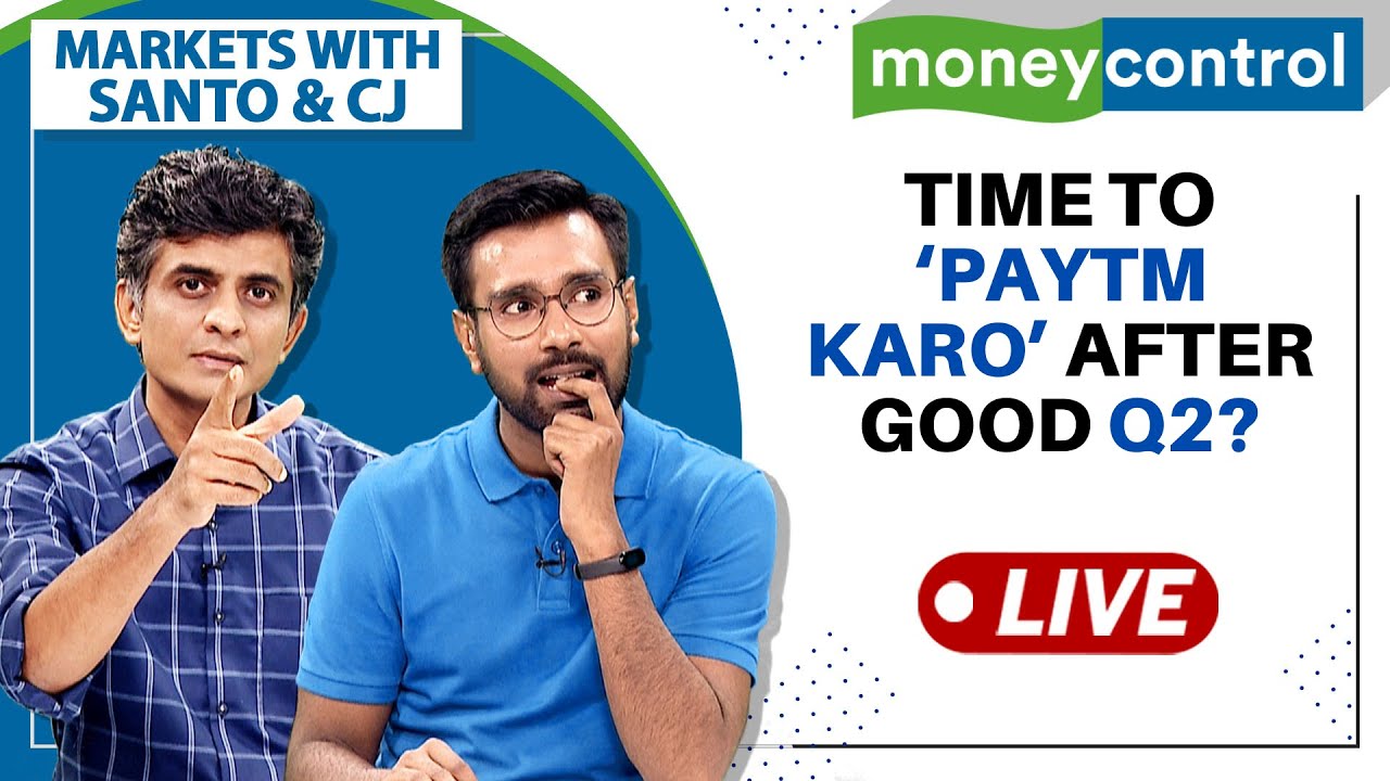 Stock Market Live: Will Paytm Stock Rally After Good Q2 Results? | Markets With Santo & CJ