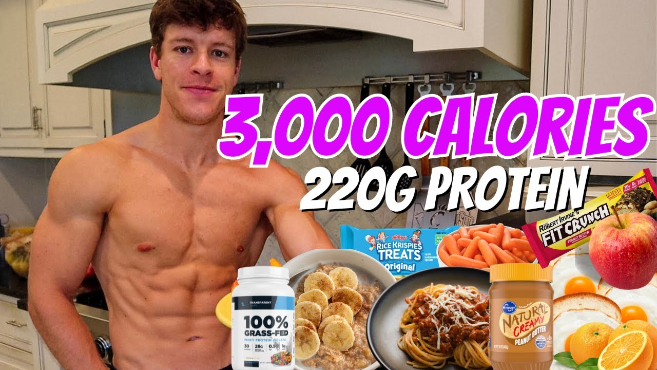Full Day of Eating 3,000 Calories | EXTRA Tasty High Protein Diet To Build Muscle