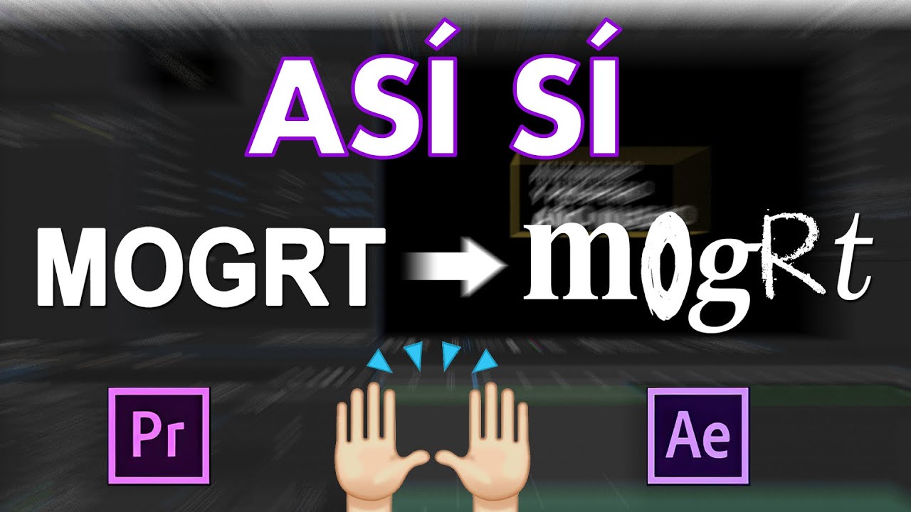 Cómo MODIFICAR LA FUENTE de una Plantilla MOGRT desde Premiere,  trucandola antes en After Effects.