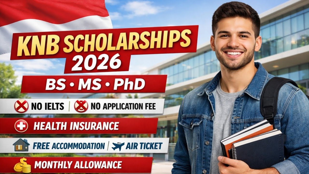KNB Scholarship 2026 | No IELTS | No Application Fee | BS MS PhD