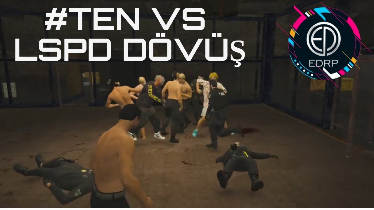 EDRP | #tenV2 VS LSPD DOVÜŞ YAPIYOR | KOMİK ANLAR | JrokezFTW