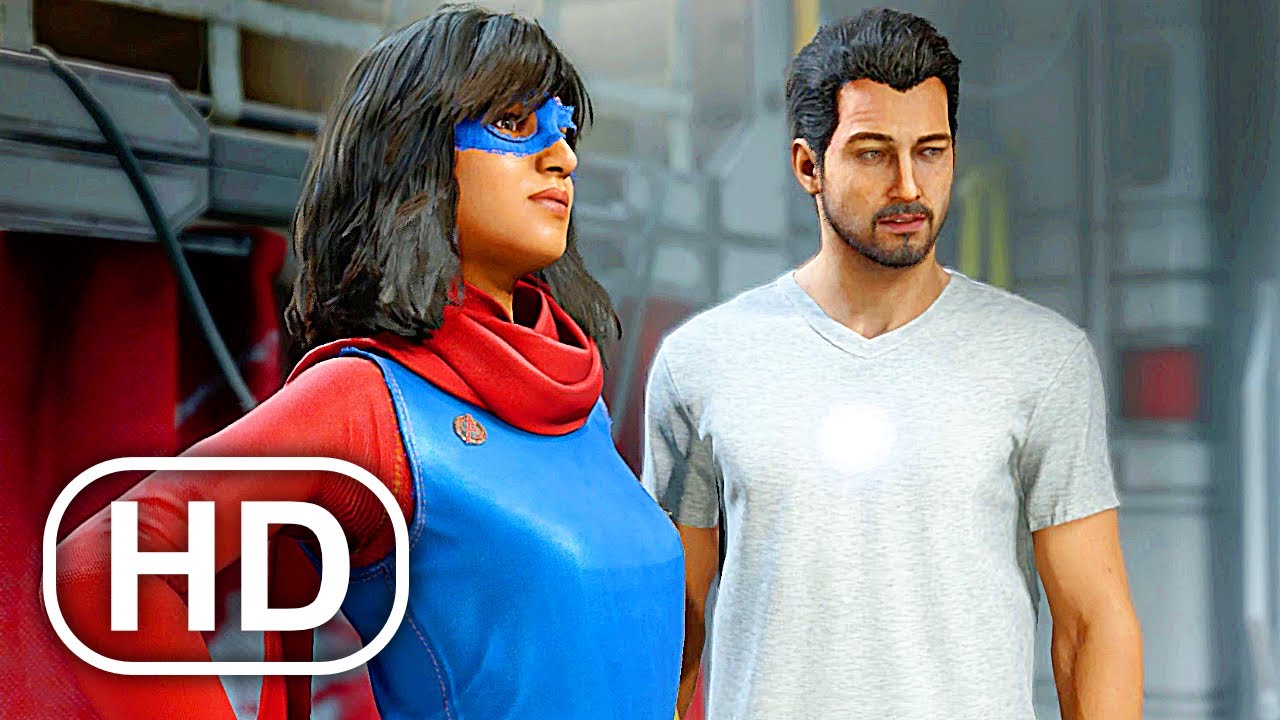 Marvel's Avengers Iron Man & Ms. Marvel Bonding Scene HD