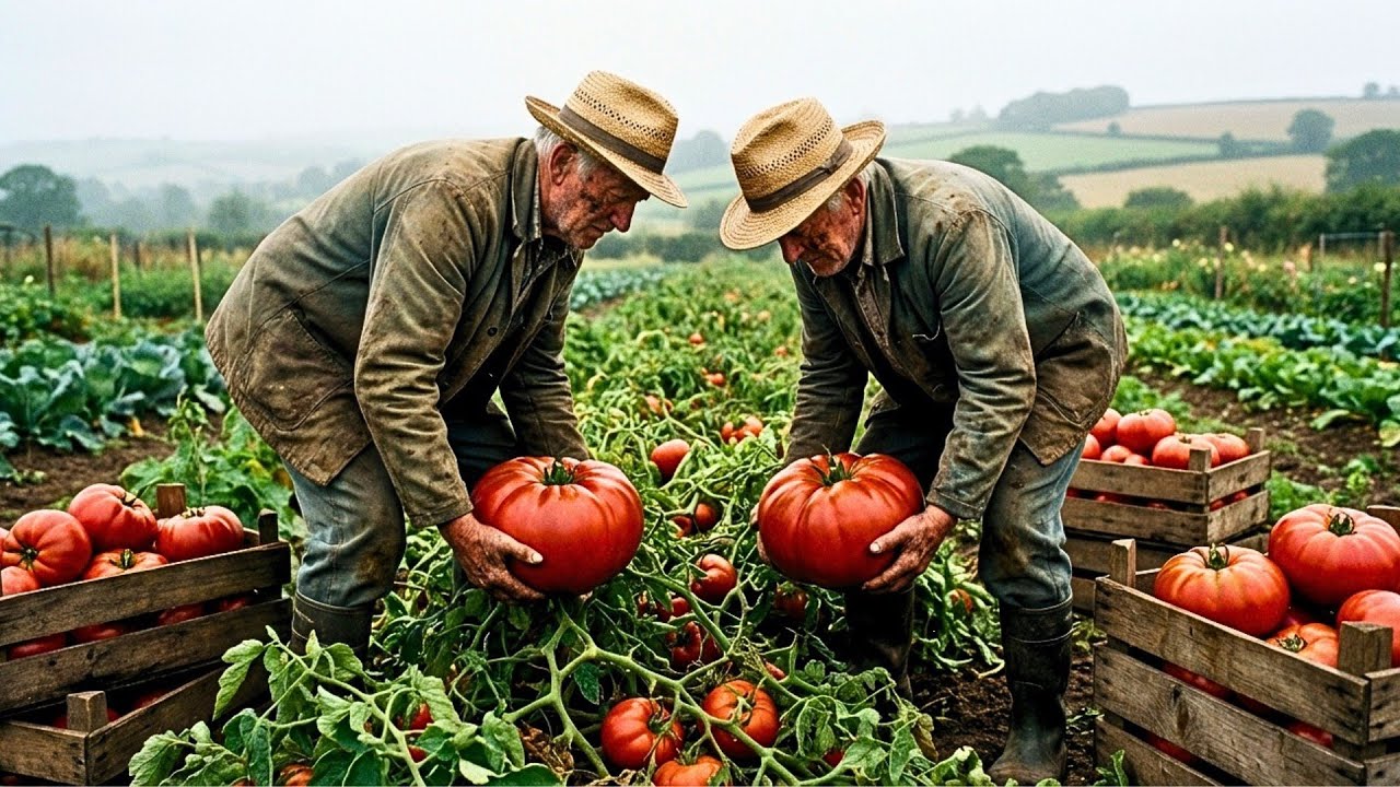 Shocking: The Harvesting and Processing Process a Modern Factory that Produces Dishes From Tomatoes