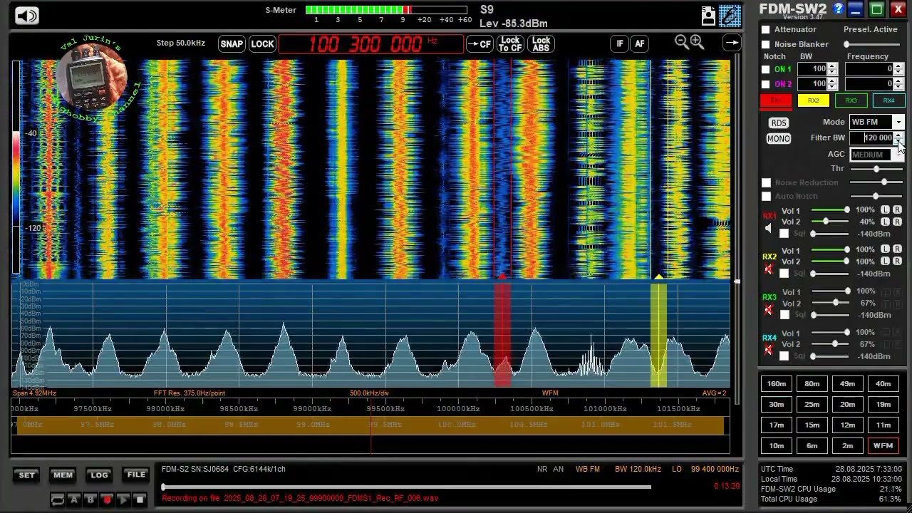 28.08.2025 07:31UTC, [Es], L1 Radio, HOL, 100.3MHz, 2131km