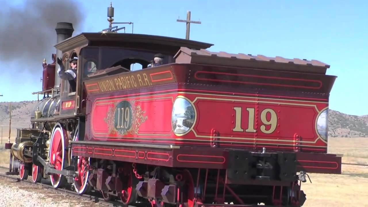 Central Pacific Railroad meets Union Pacific Railroad 1869 Utah