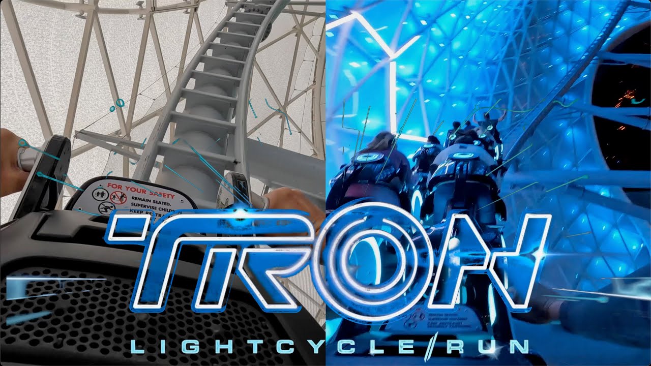 TRON Lightcycle Run - Day and Night Comparison