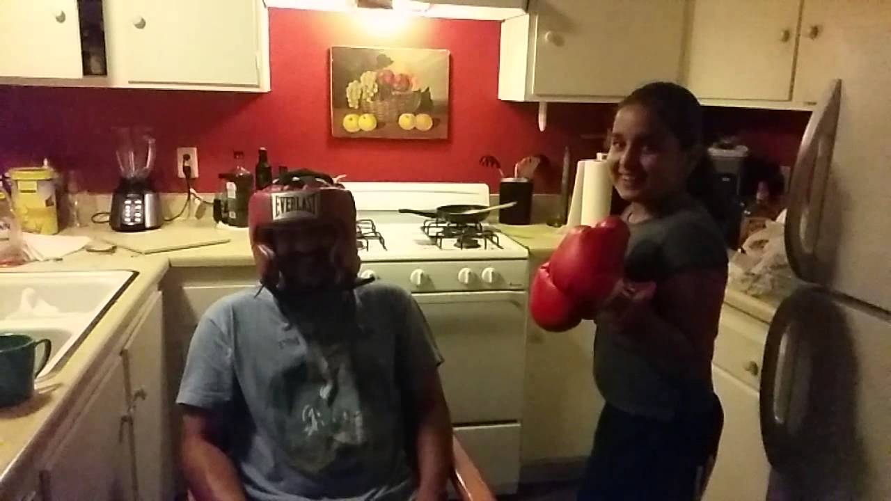 Slow motion dad punch!