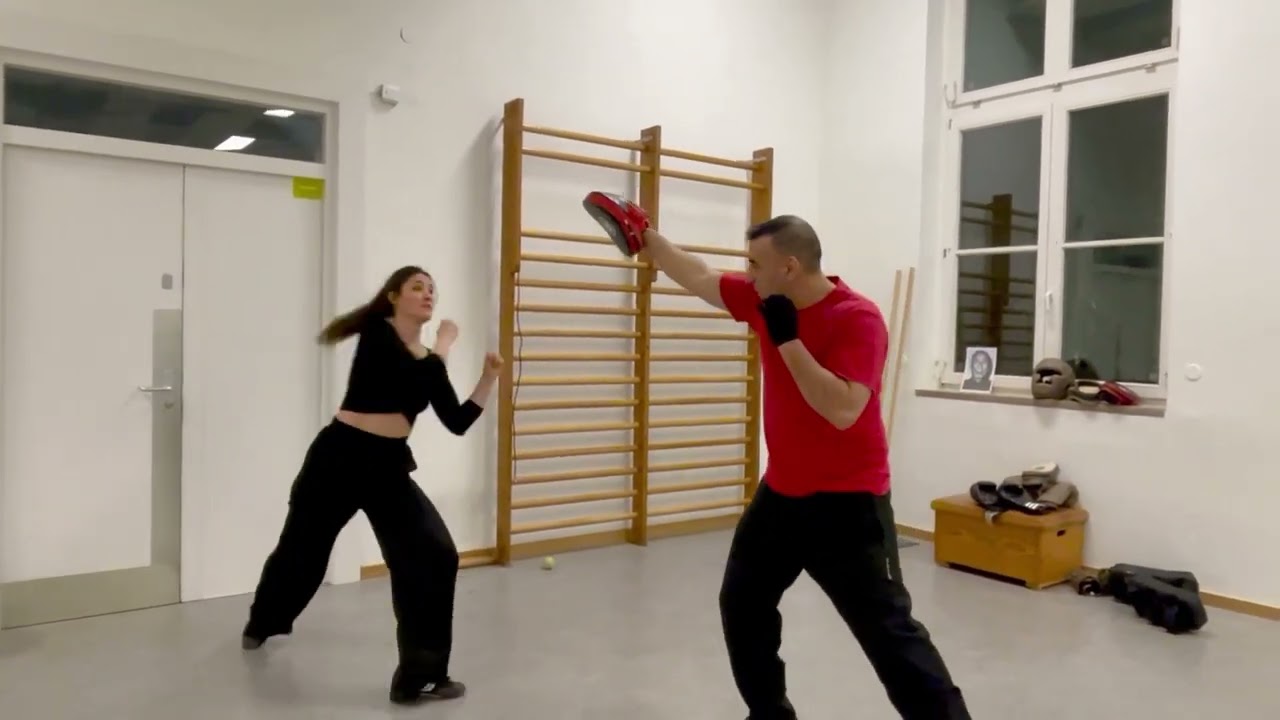 MMA & Wing Chun Kung Fu Power training with my student Annika Sala.