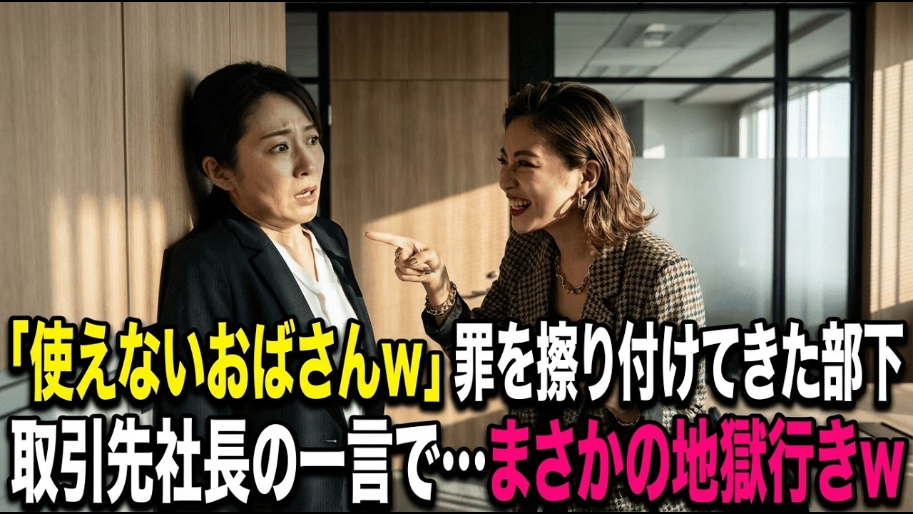 「使えないおばさんｗ」コネ入社の七光り社員に重要データを消され「お前のミスだ」と責任転嫁された私、プロジェクト発表会で公開説教を受けるが…
