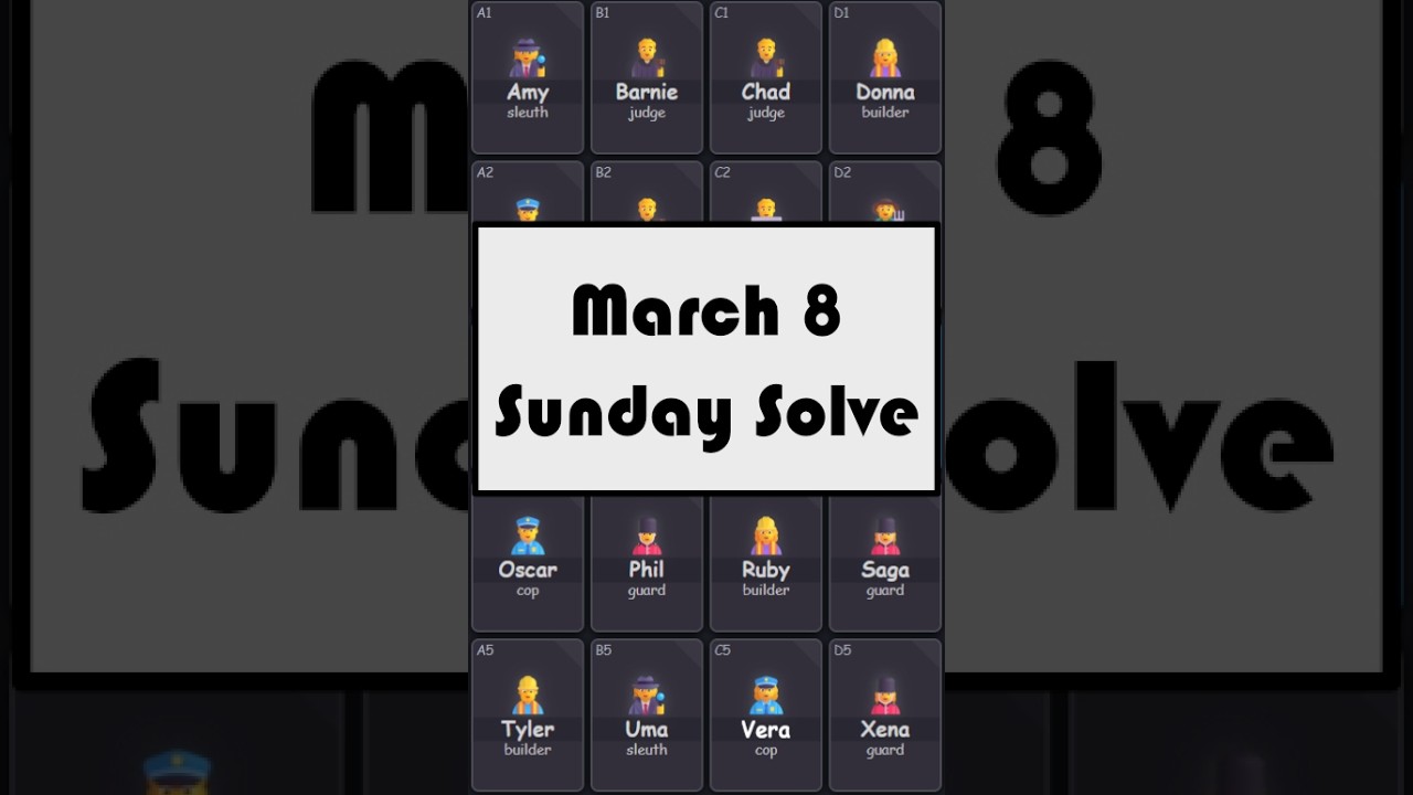 Sunday Solve: March 8 Clues by Sam