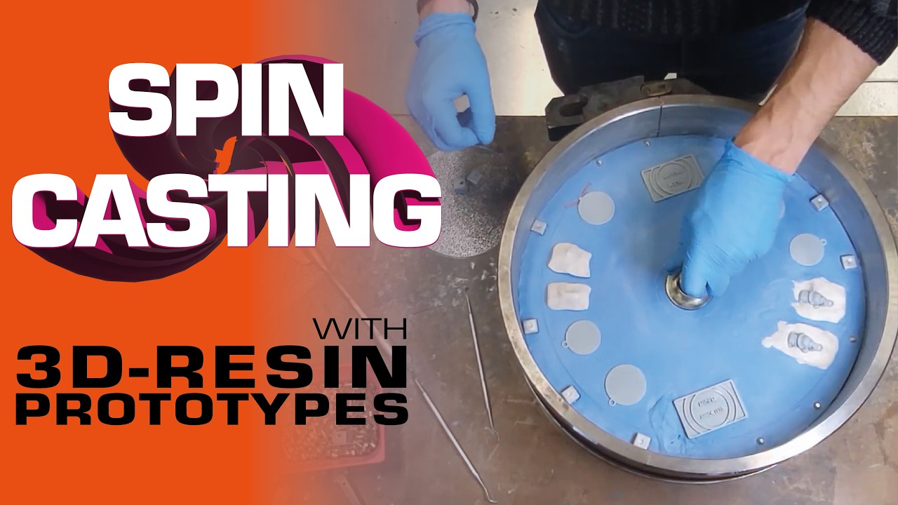 Spin casting process with 3D-resin prototypes | Processo di spin casting con prototipi in resina 3D