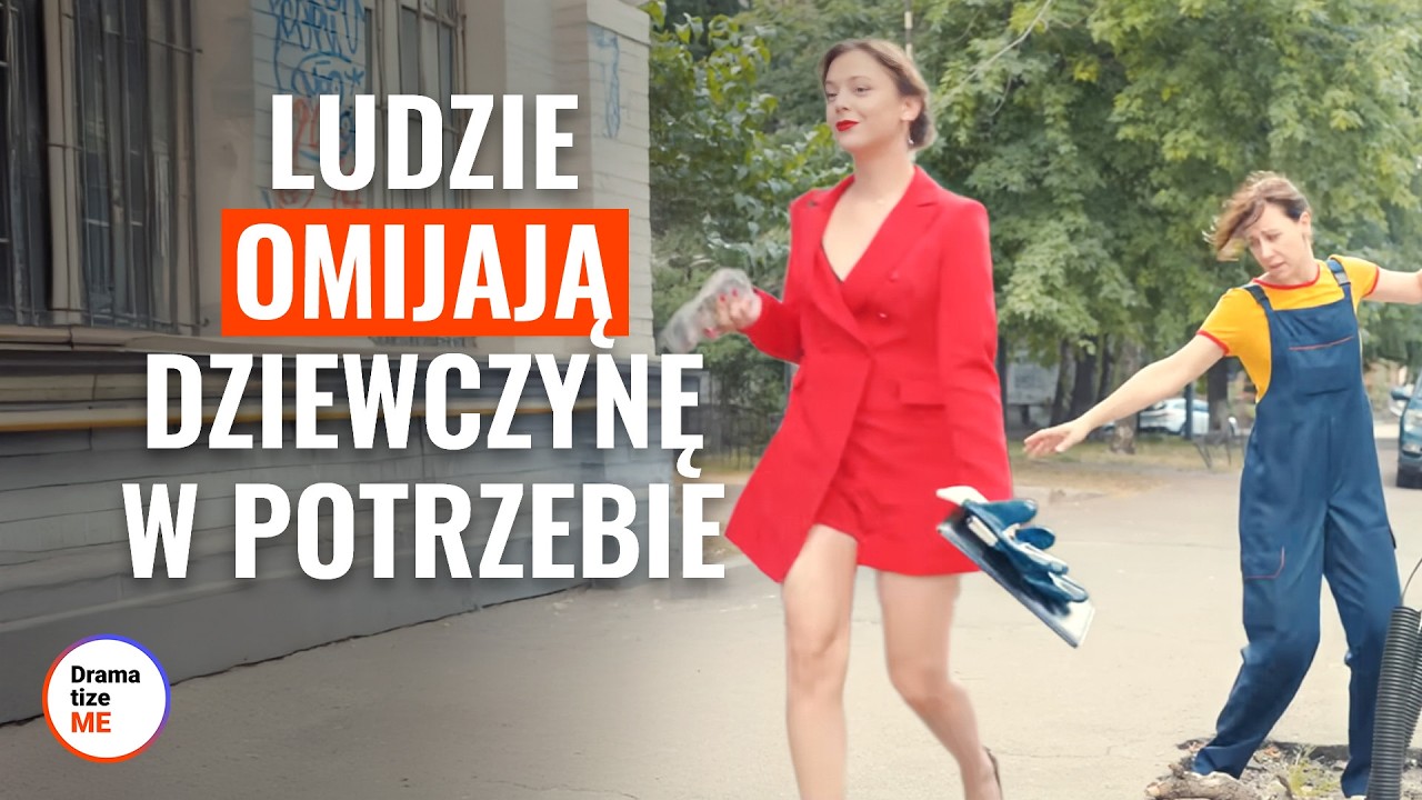 Ludzie omijają dziewczynę w potrzebie | @DramatizeMe Polska