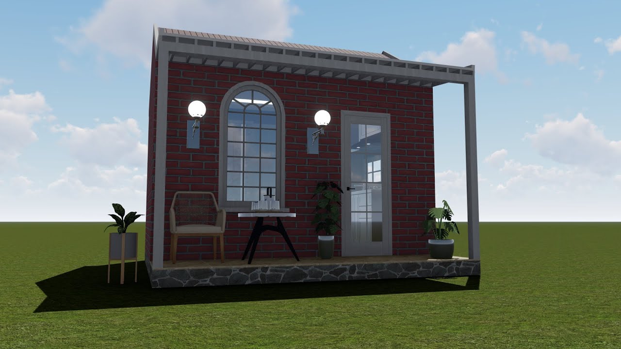 Charming Small House Design 3x4 (130 SQFT)