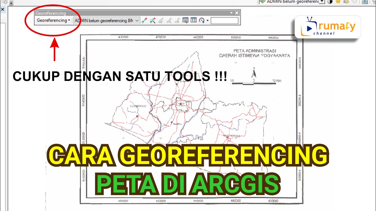 Tutorial Georeferencing Peta di ArcGIS | Bisa untuk Semua Data Raster !! (Pemula Wajib Tau)