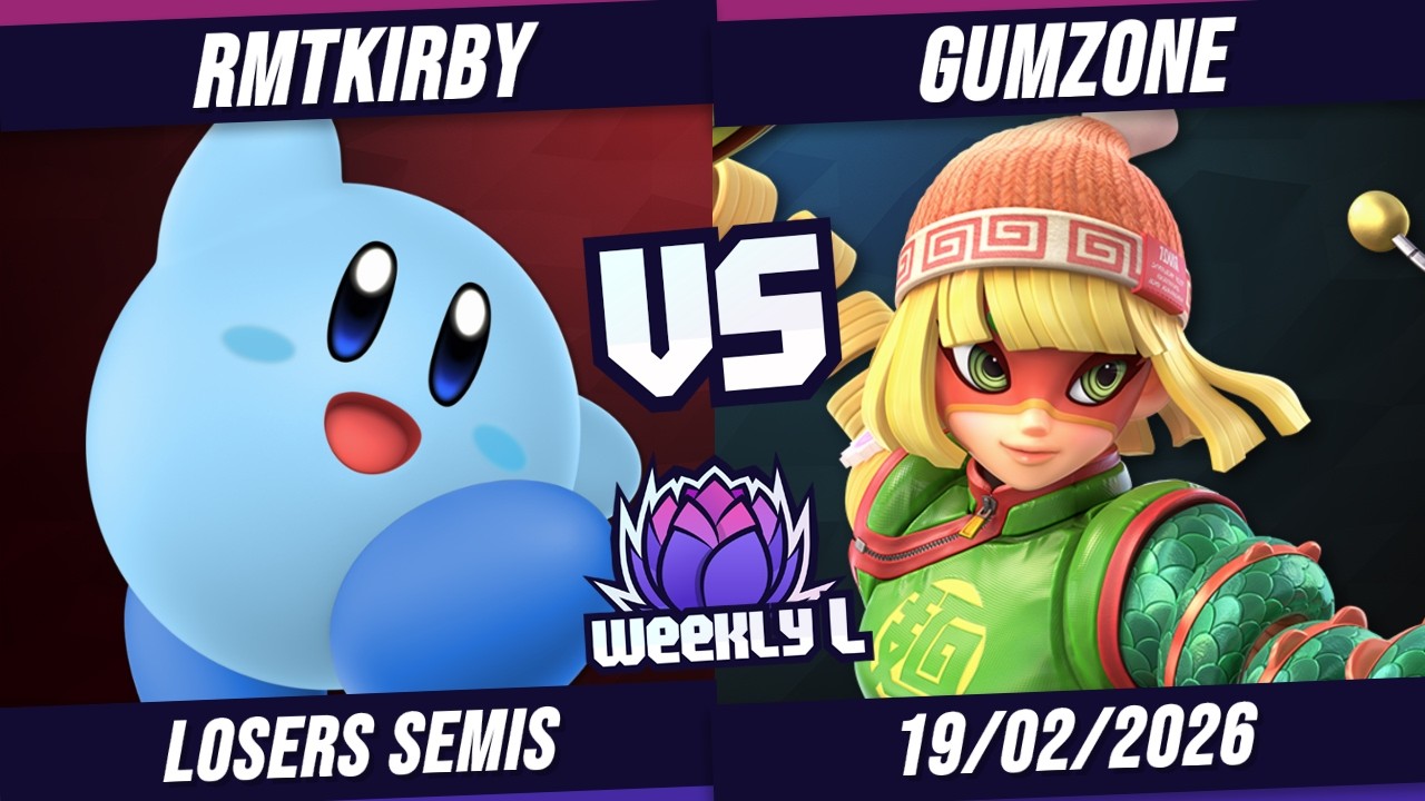 RMTKirby vs Gumzone - Loser Semi-Final - Weekly L #198 | Kirby vs Min Min