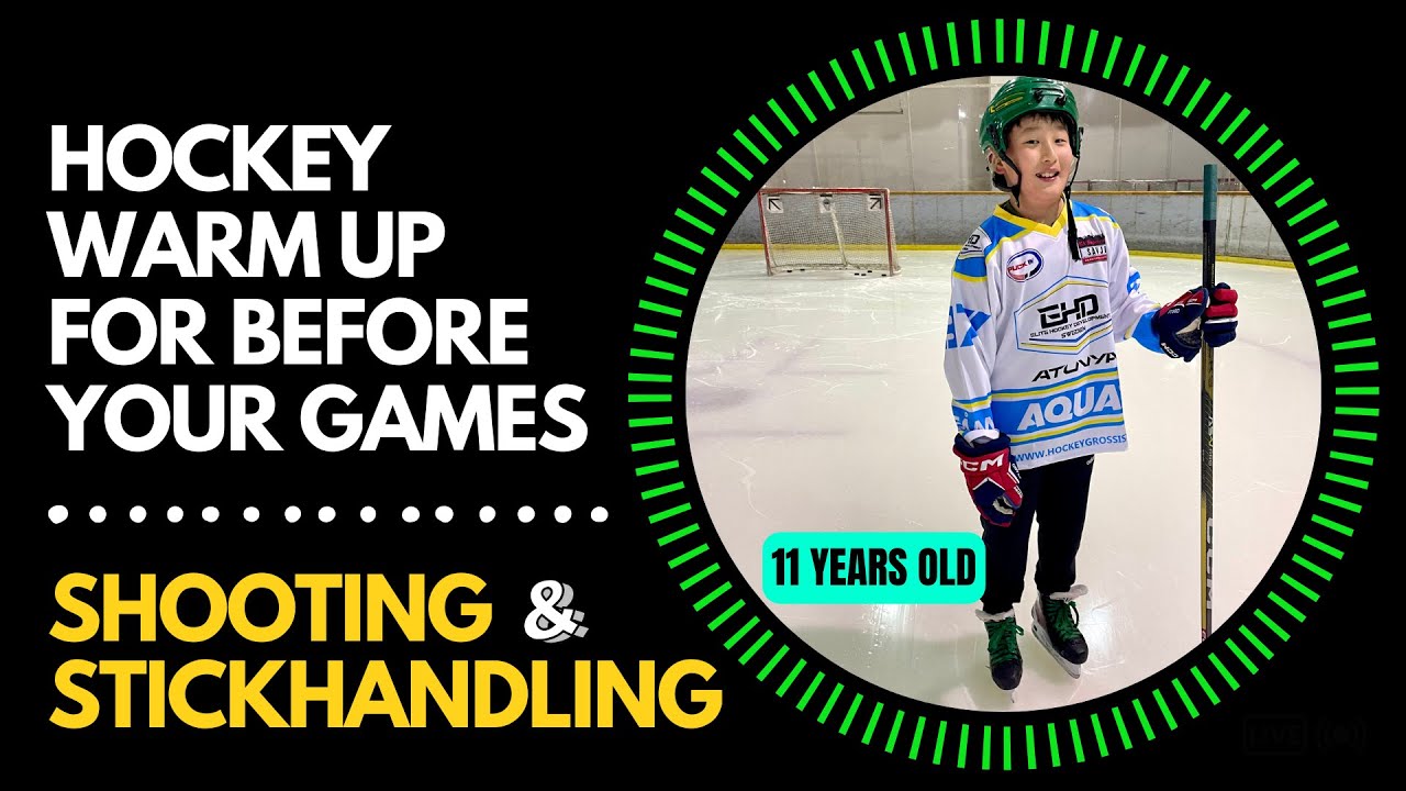 Hockey Warm Up for Before Your Games - Stickhandling & Shooting