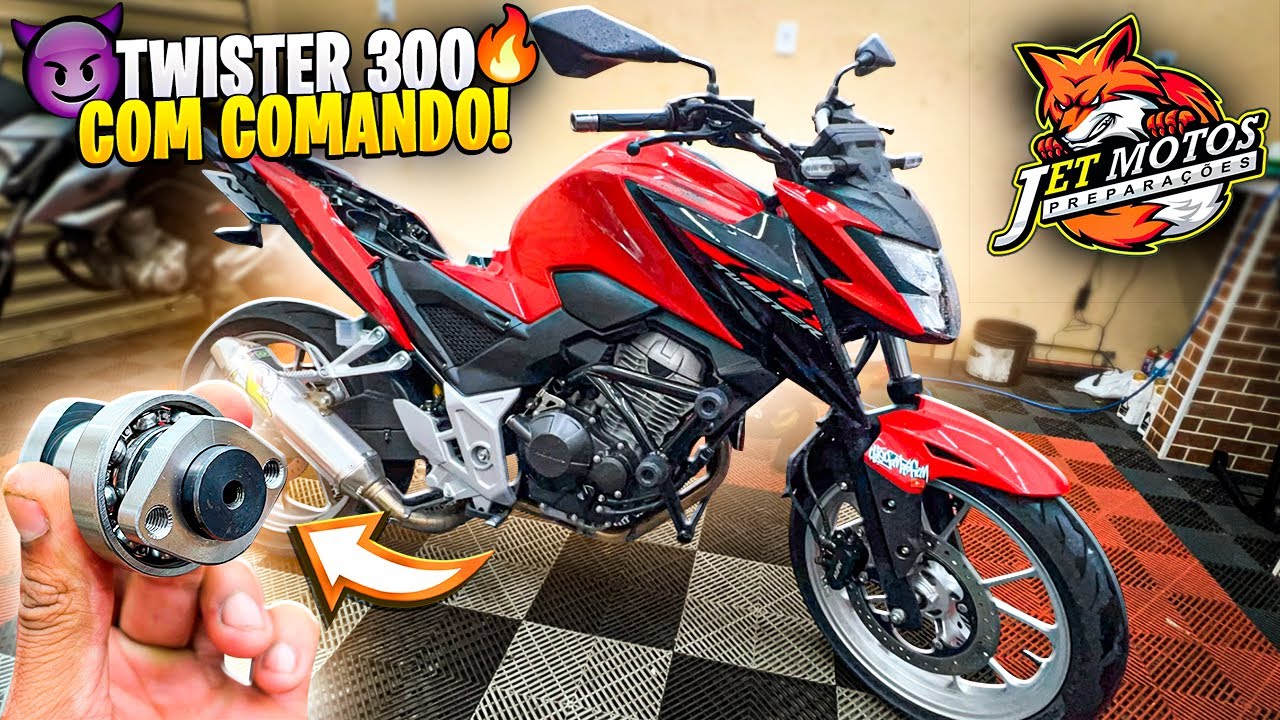 COMANDO JET MOTOS NA CB TWISTER 300F - CORO EM QUALQUER 300CC