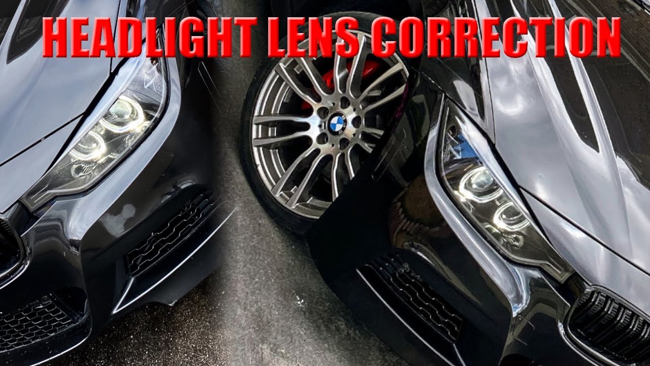 HEADLIGHT LENS RESTORATION/CORRECTION ON BMW F30