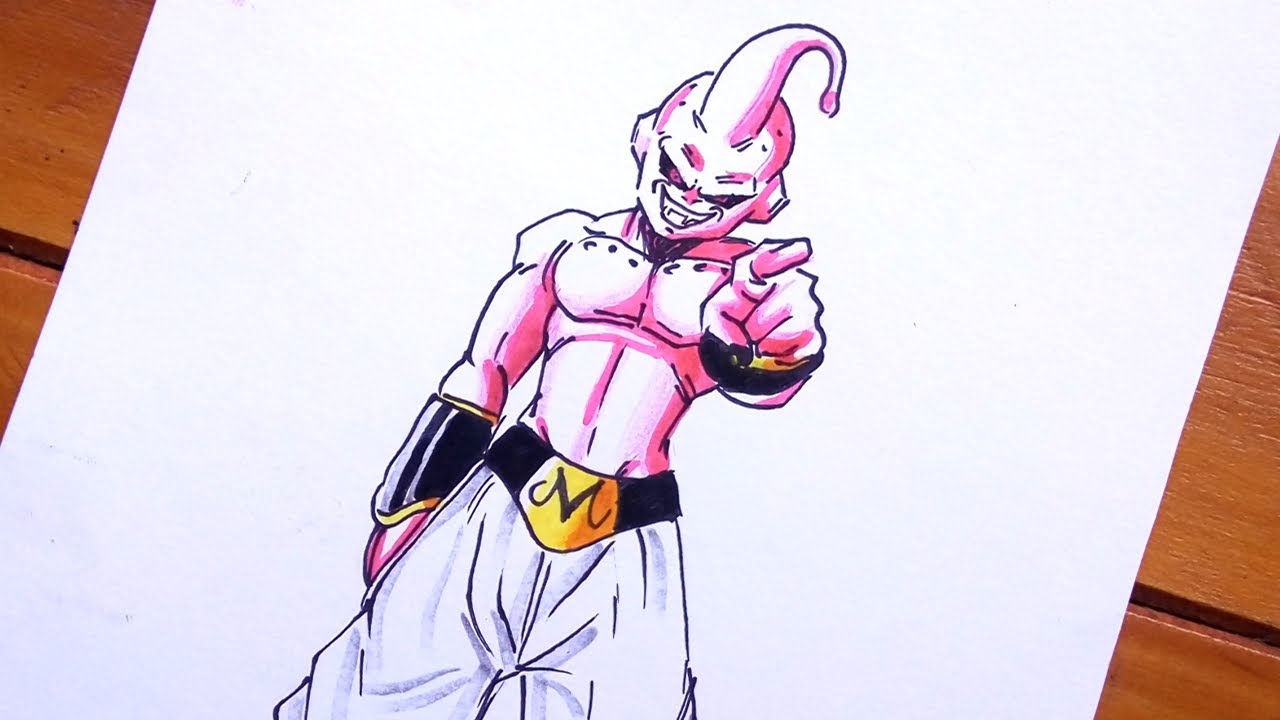 Como Desenhar O Majin Buu Pequeno Dbz