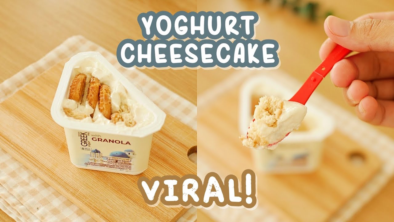 NYOBA BIKIN YOGHURT CHEESECAKE VIRAL Jepang!! Enak Gak Ya?