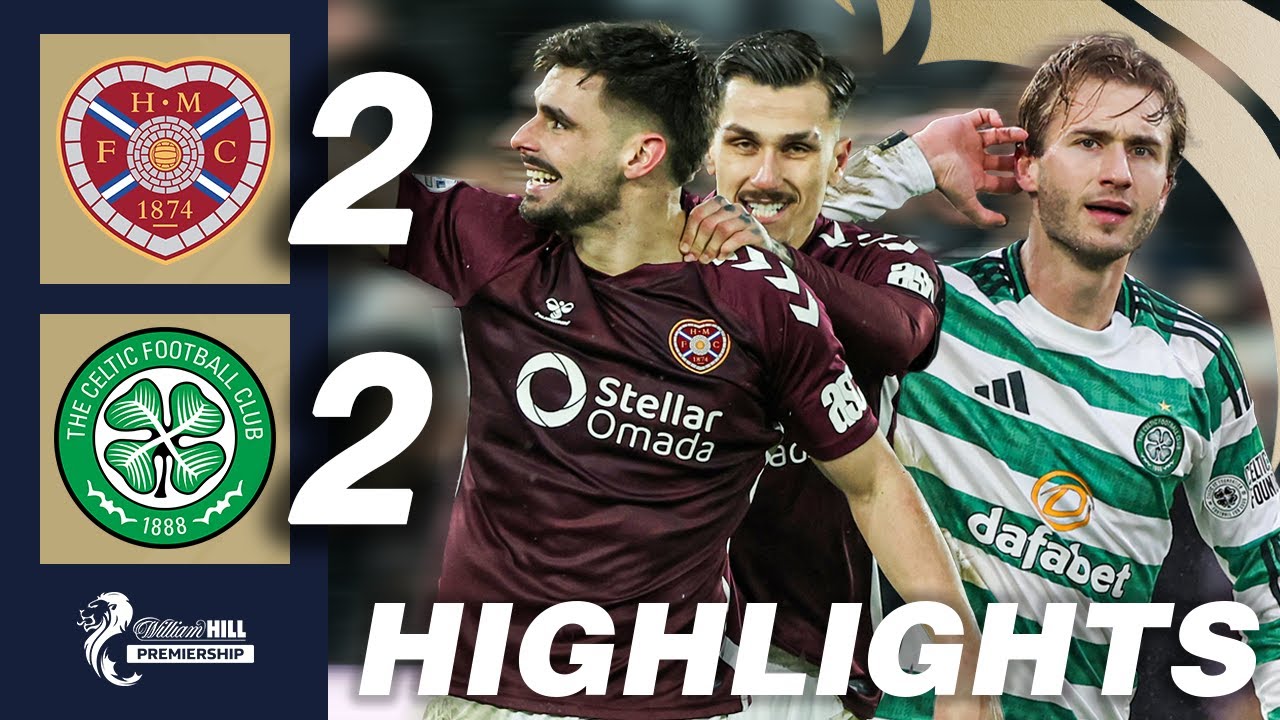 Heart of Midlothian 2-2 Celtic | HIGHLIGHTS | William Hill Premiership