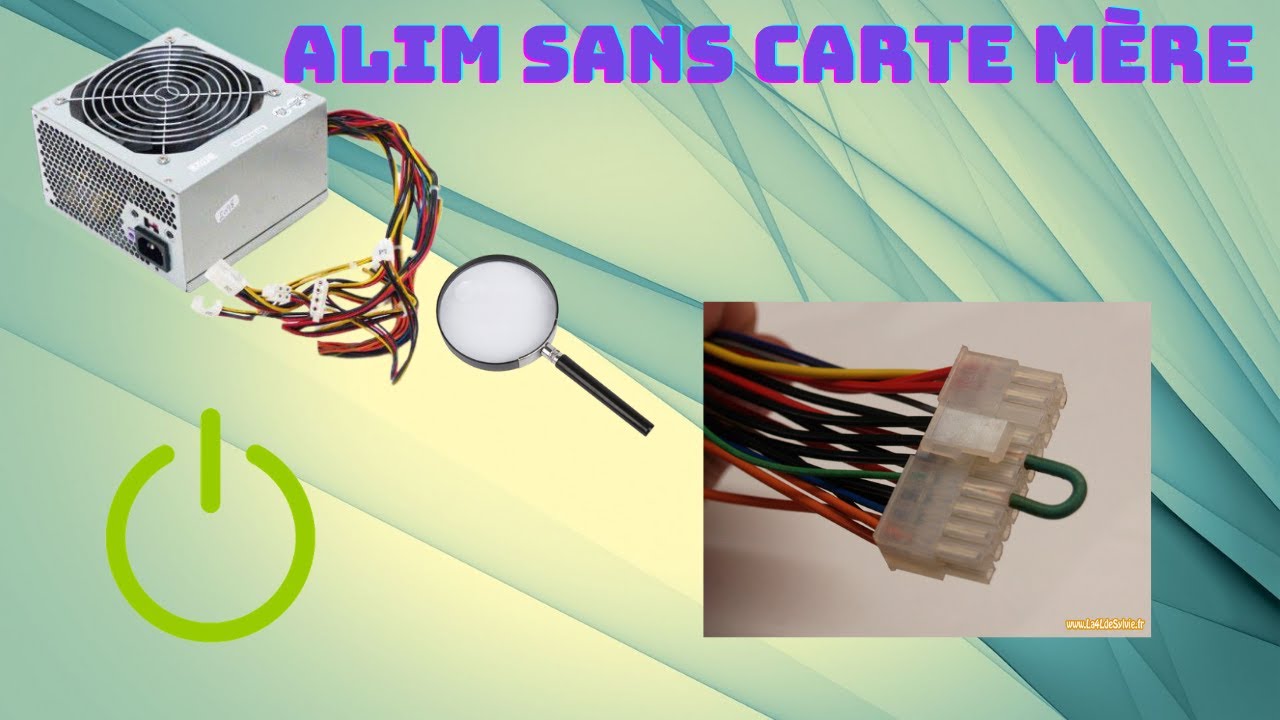 Démarrer une alimentation de PC sans Carte mère (Shunter)