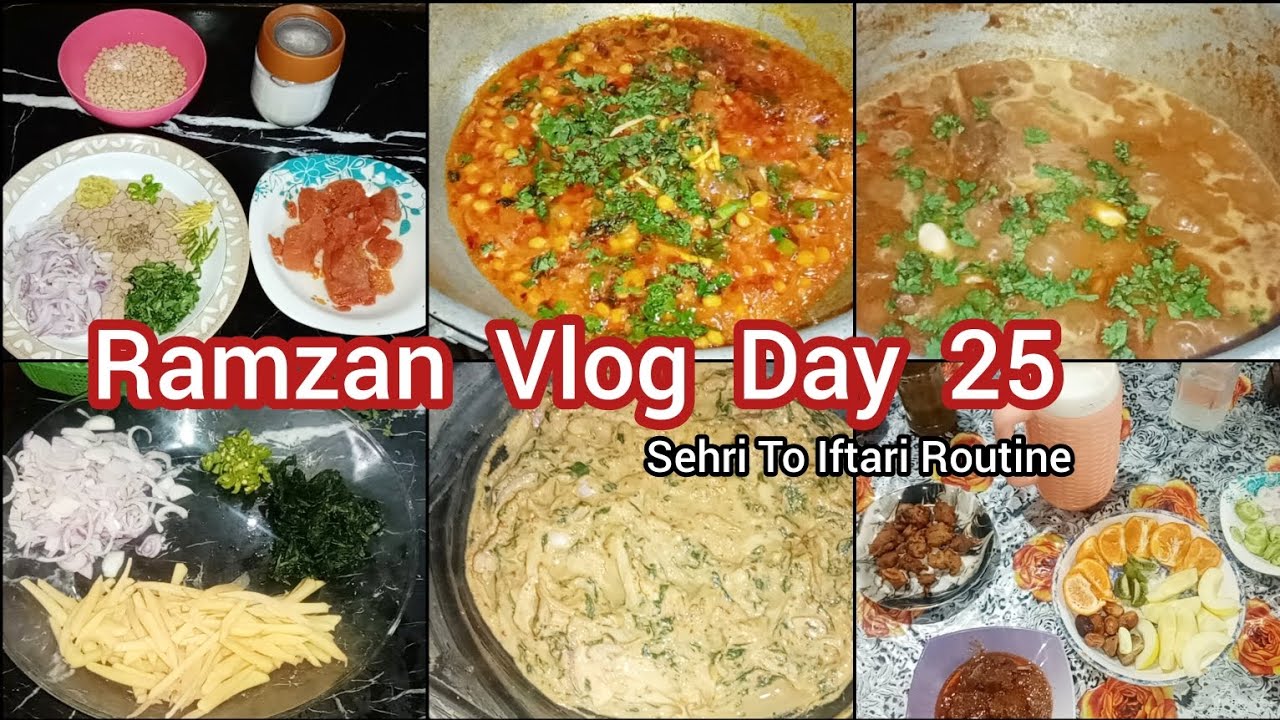 Ramzan Vlog Day 25 | Sehri To Iftari Routine | Mutton Degi Korma Recipe | Mix Pakora | Merry Memon