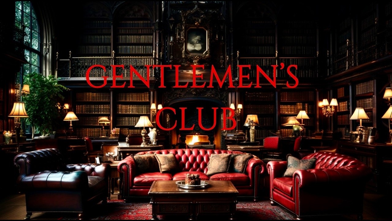 Gentlemen’s Club Jazz | A Private Library with Fireplace & Vintage Atmosphere