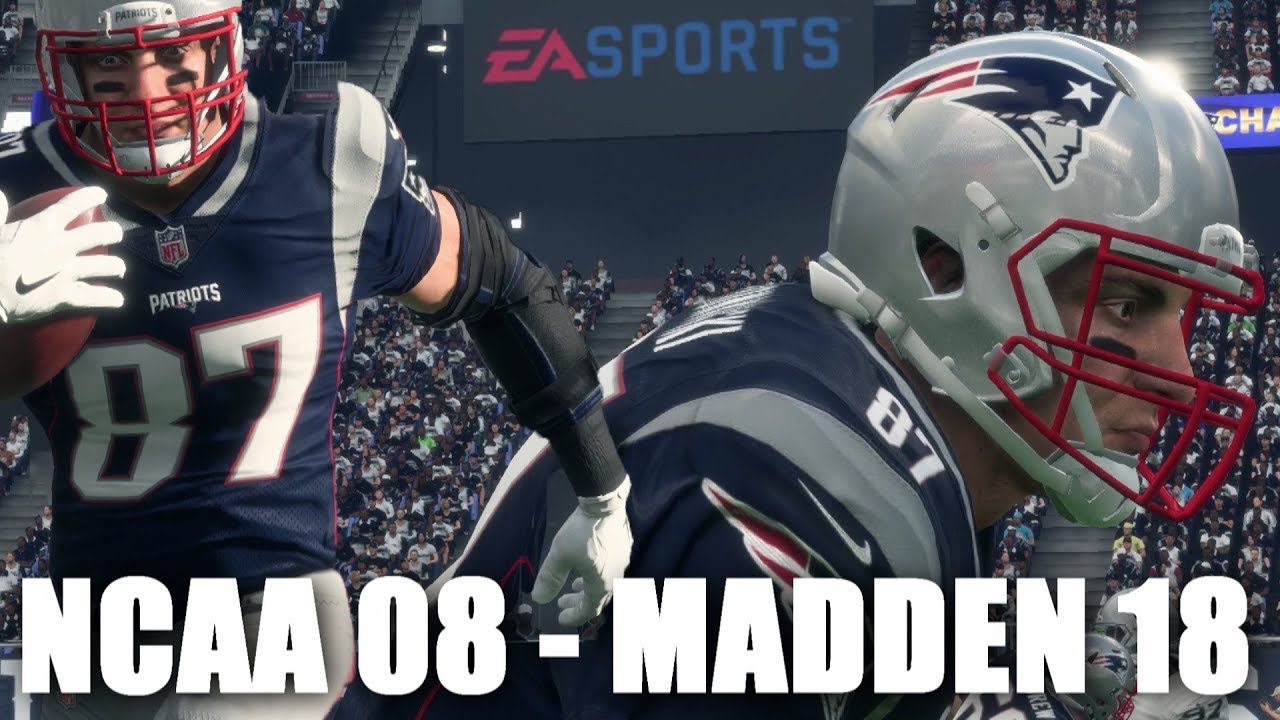 ROB GRONKOWSKI THROUGH THE YEARS - NCAA FOOTBALL 2008 - MADDEN 18