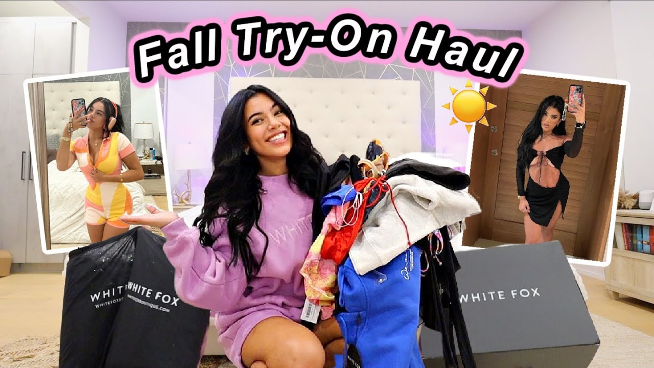 white fox try-on haul