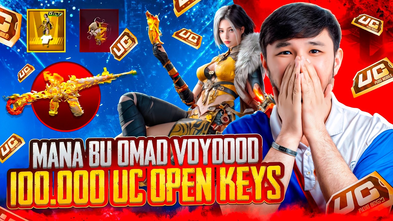 😱MANA BU OMAD VOYDOOD - 100.000UC OPEN KEYS 🥵  PUBG MOBILE!!!
