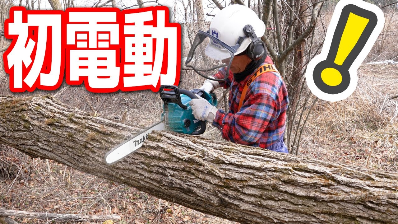 ベテランチェーンソーおじさんが初めて電動チェーンソーを使った結果