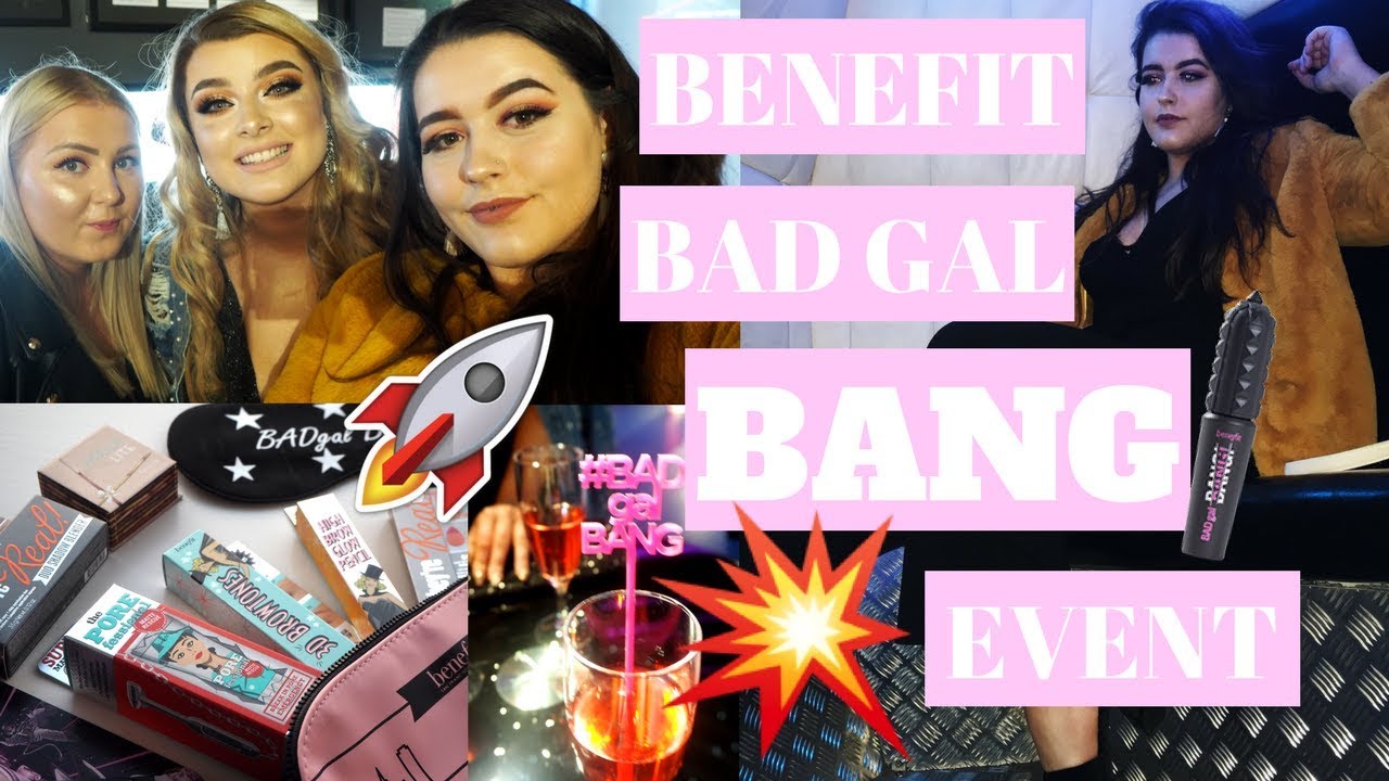 BENEFIT COSMETICS BAD GAL BANG CELEBRATION & SLEEPOVER! | Event Vlog
