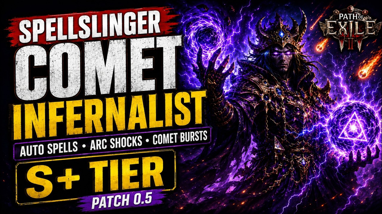 Гайд по билду SPELLSLINGER COMET INFERNALIST | POE 2 ПАТЧ 0.5