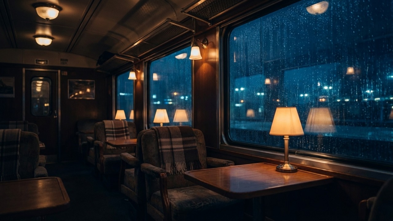 Cozy Night Train Ambience for Sleep and Relaxation | 3 Hours