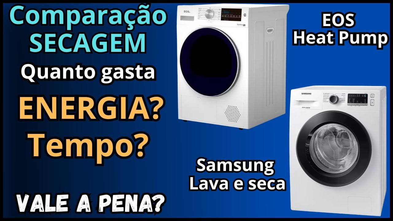 Gasta MUITO MENOS!? 😱 Secadora Heat Pump vs. Lava e Seca: QUAL COMPRAR?