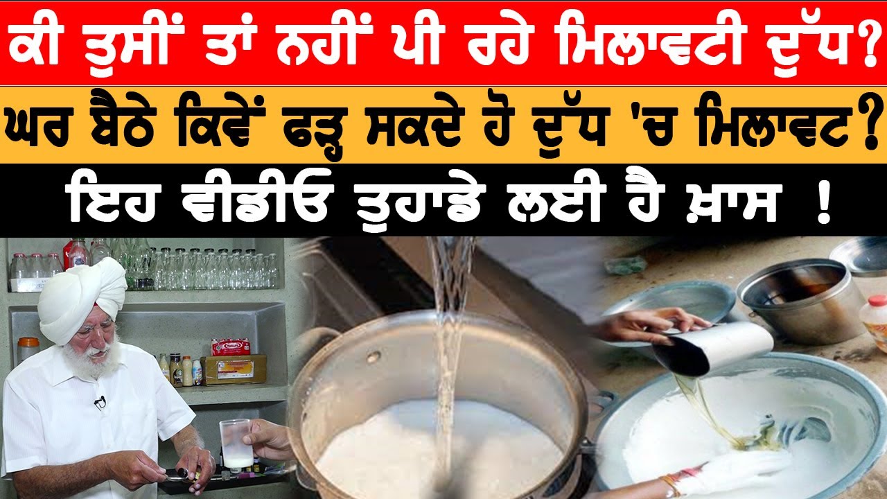 ਜ਼ਹਿਰ ਤੋਂ ਘੱਟ ਨਹੀਂ ਮਿਲਾਵਟੀ ਦੁੱਧ, ਘਰ ਟੈਸਟ ਕਰਨ ਦੇ ਸੌਖੇ ਤਰੀਕੇ | PURE MILK TEST at HOME | Health Mantra