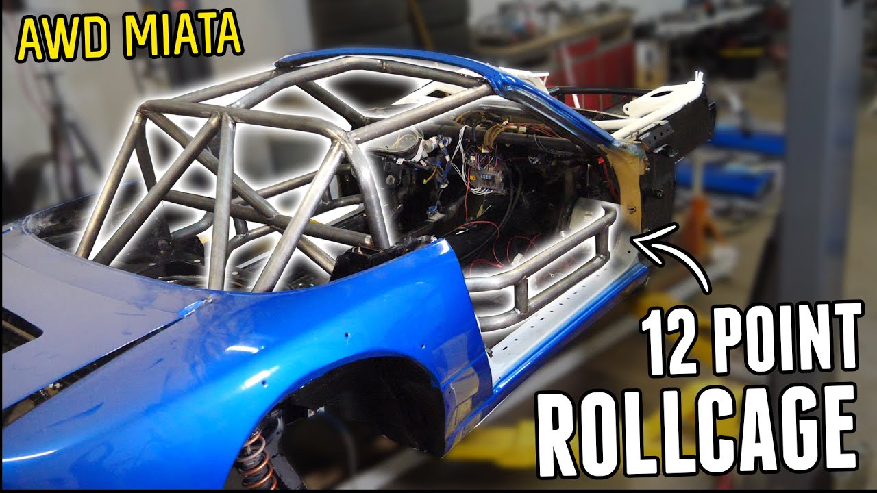 Finishing the Rollcage in the AWD MIATA!
