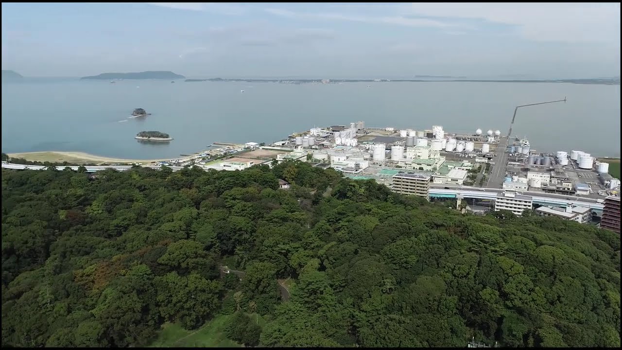 【ドローン空撮4K】福岡県福岡市中央区の西公園「絶景」Park of Drone video