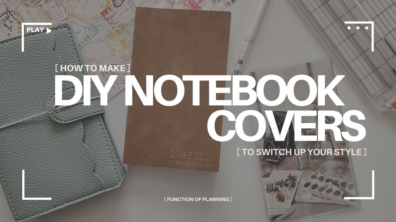 How to Make DIY Notebook Covers