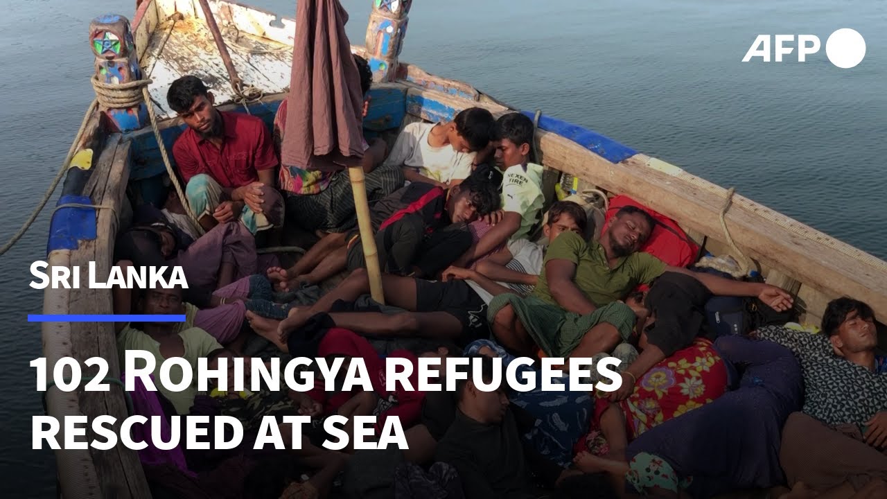 102 Rohingya refugees rescued at sea by Sri Lankan navy | AFP