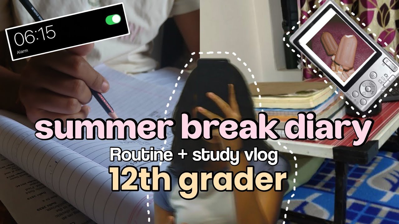 what my summer break actually looks like 💻📖 (study routine & vlog)📚| SPEND MY SUMMER BREAK WITH ME☀️