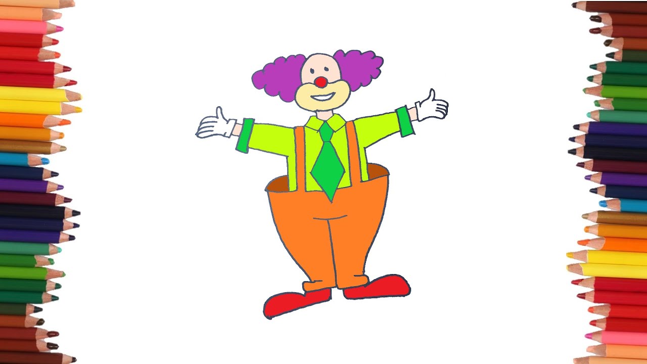 como dibujar un payaso | Dibujos faciles