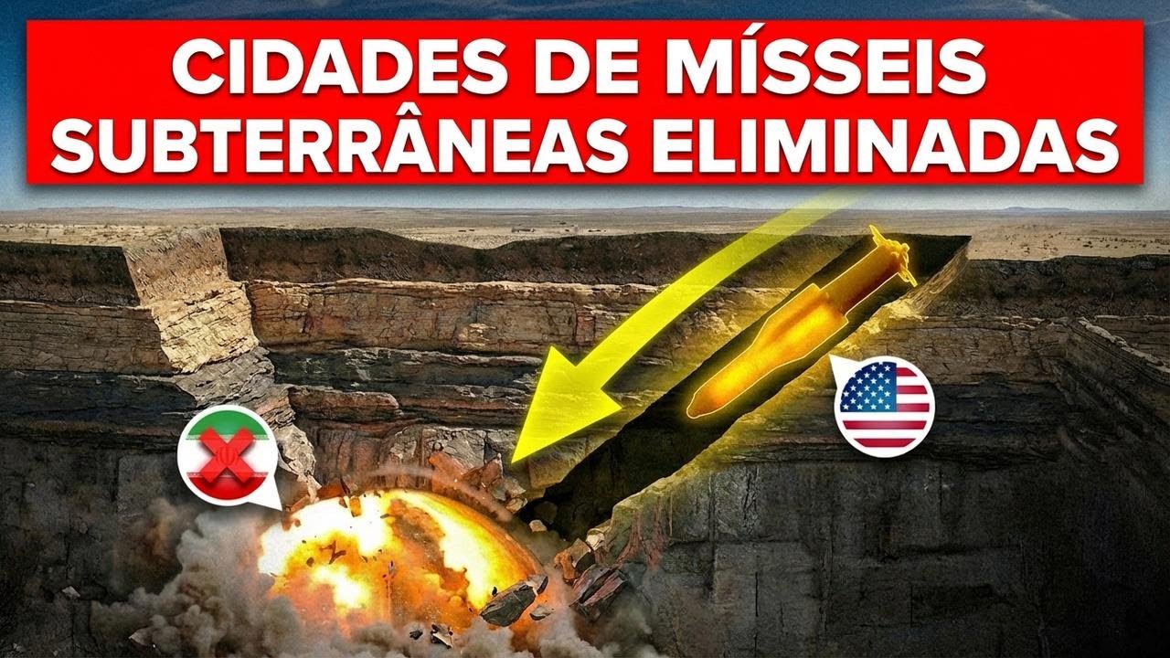 EUA acabam de ANIQUILAR os BUNKERS secretos do Irã... Bombas antibunker imbatíveis DESTRUÍRAM tudo!