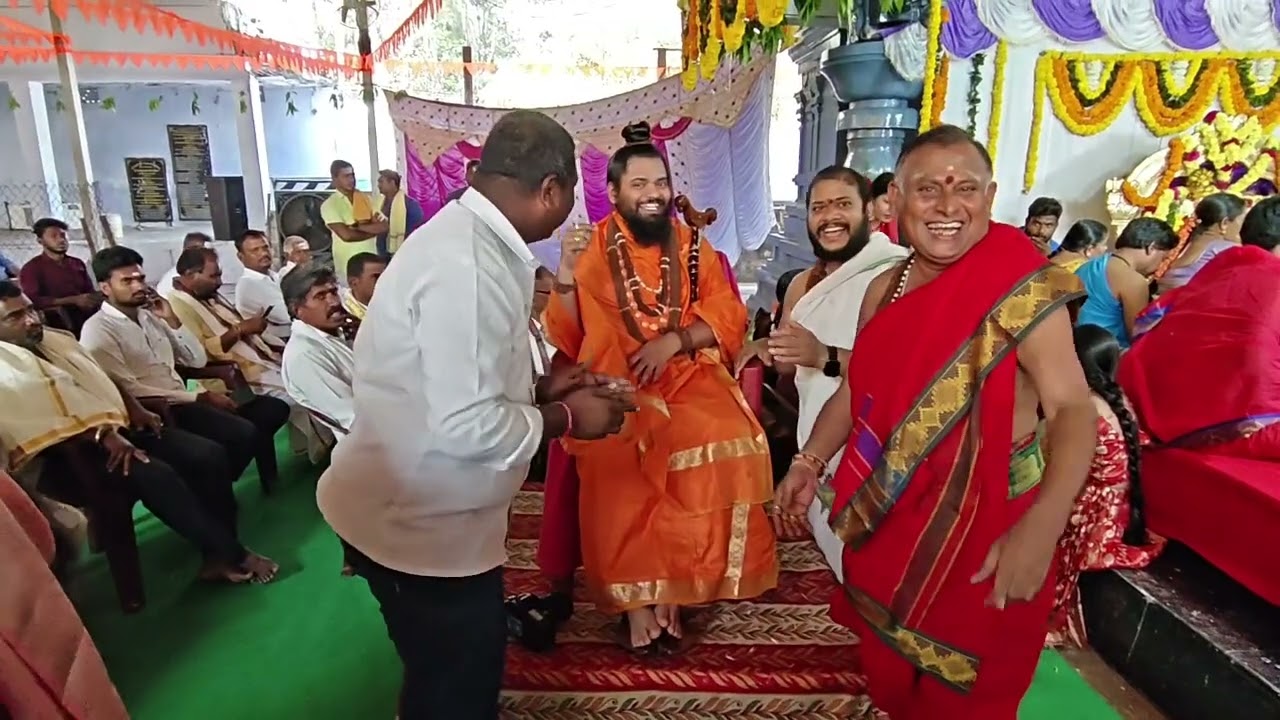 ఓదెల శ్రీ భ్రమరాంబ మల్లికార్జున స్వామి కళ్యాణ మహోత్సవంలో కాశి పుణ్యక్షేత్ర  స్వామిజి ప్రత్యేక పూజలు