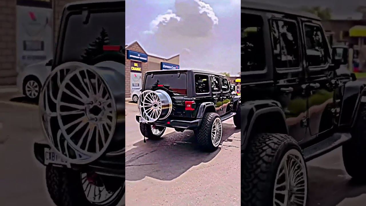 jeep Wrangler with #26inch  #desi  #jatt #4x4 #offroad