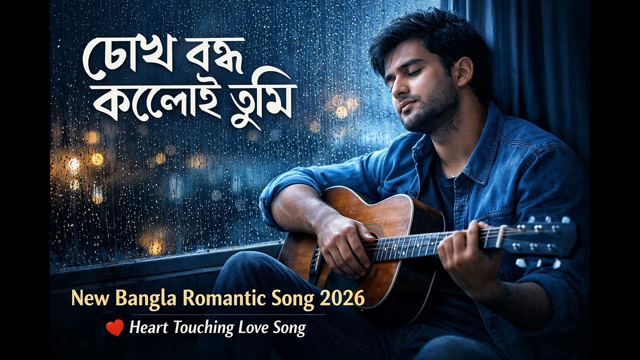 🔥 চোখ বন্ধ করলেই তুমি 💔 | Heart Touching Bangla Love Song | New Bangla Song 2026