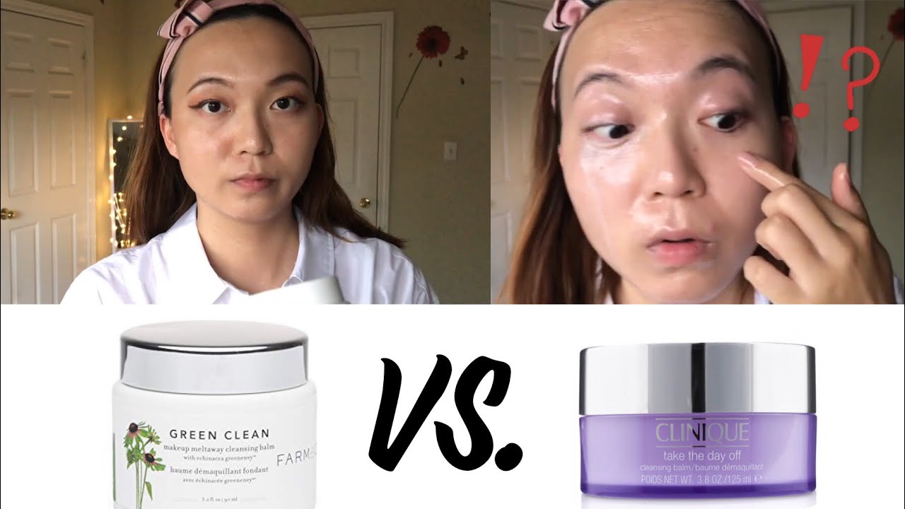 SHOCKING CLEANSING BALMS TEST RESULT | Clinique Take the Day Off Vs. Farmacy Green Clean Review