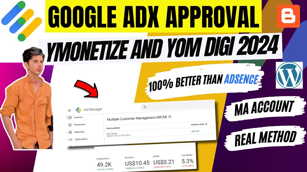 Get Instant Google Adx Approval in 12 Hours Only | Ymonetize and Yom digi  | Full Secret Method 2024